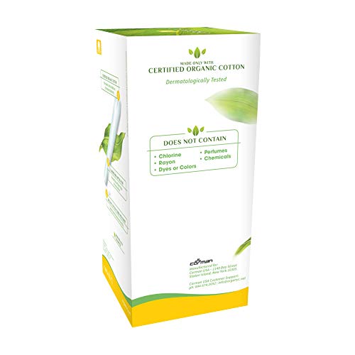 ORGANYC Hypoallergenic 100% Organic Cotton Internal Tampons with Applicator, REGULAR, 16-count Organyc