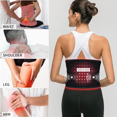 TUOYR Cordless Red Light Therapy Belt for Back Pain Relief with 10000mAH Power Bank TUOYR