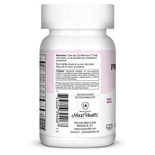 Maxi Small Prenatal Capsules with Methyl Folate 120 ct
