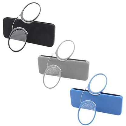 COVESATO Mini Armless Reading Glasses for Men Women Slim Thin Clip on Nose Readers