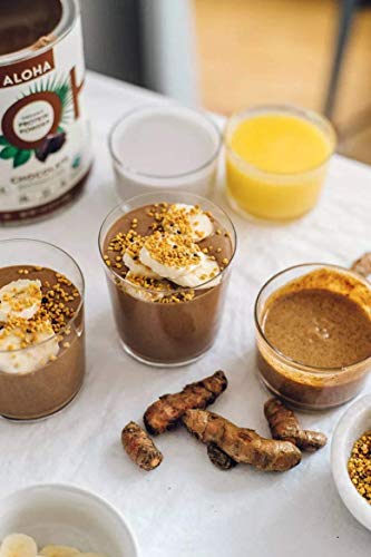 ALOHA Organic Plant Based Protein Powder, Stevia Free, Chocolate, 19.6 oz, 15 Servings ALOHA