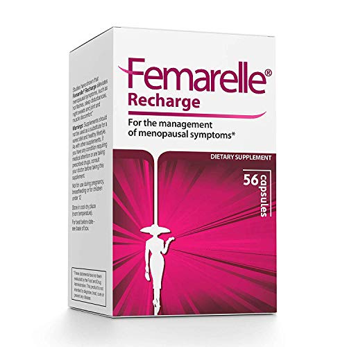 Femarelle Recharge - Non Hormonal Natural Menopause Supplements for Women -1 Month Supply Femarelle