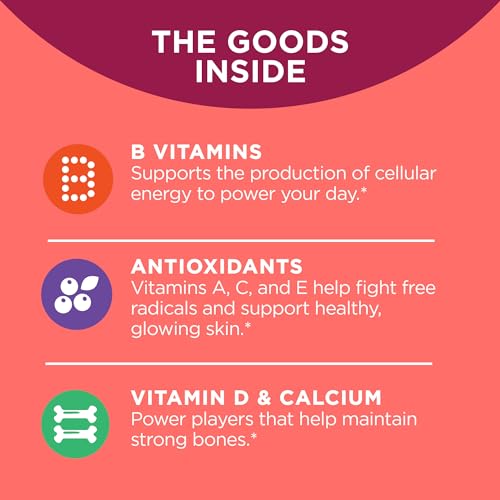 OLLY Women's Multivitamin Gummy, Overall Health and Immune Support OLLY