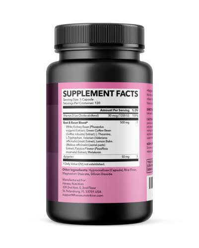HAVASU NUTRITION Night Time Fat Burner Weight Loss Pills for Women