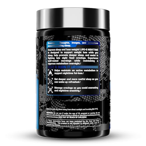 Nutrex Lipo 6 Nighttime Fat Burner | Melatonin Sleep Aid & Weight Loss Diet Pills Nutrex Research