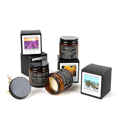 Candles for Home Scented Candle Gifts for Men Candles Clearance Amber Candle Jar Soy Wax Candles Caelusi