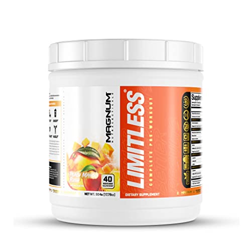 LIMITLESS Magnum 504g - Muscle Workout Powder, Sport Pre Workout for Men and Women