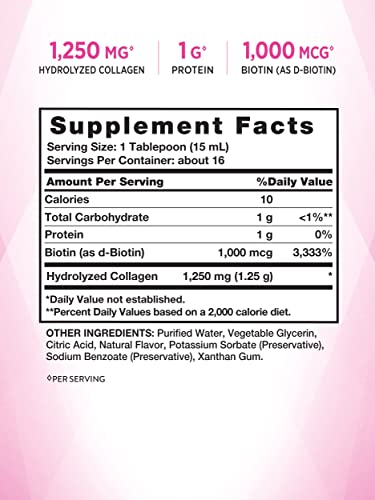 Nature's Truth Liquid Collagen | 8 oz | Non-GMO, Gluten Free Supplement | Natural Berry Nature's Truth