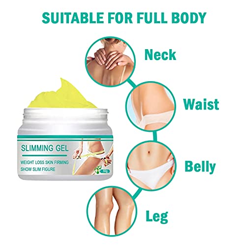 Slimming Cream, Navel Arm Leg Belly Ginger Fat Burning Cream, Weight Loss Skin Firming SURORAIN