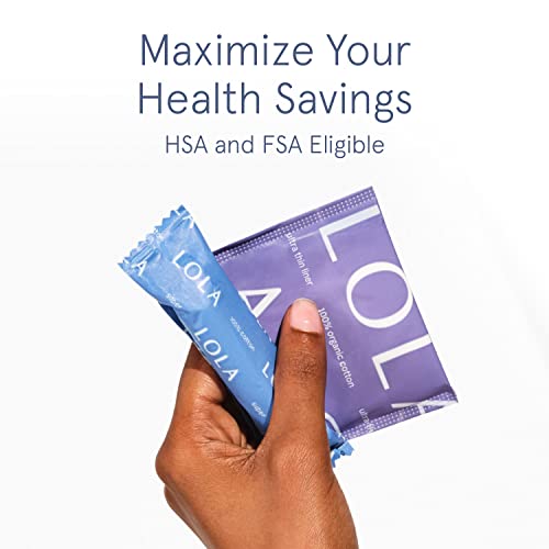 LOLA Organic Cotton Tampons, 60 Count - Super Plus Tampons, Period Feminine Hygiene Products LOLA