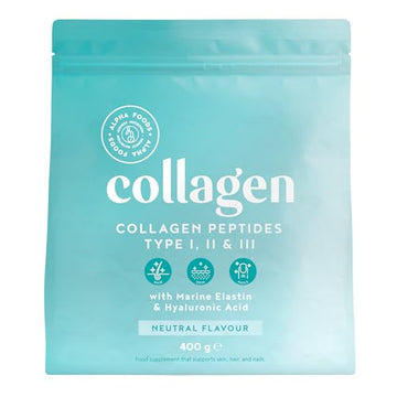 Collagen Powder with Hyaluronic Acid 400g - Collagen Peptides Supplement + Amino Acids