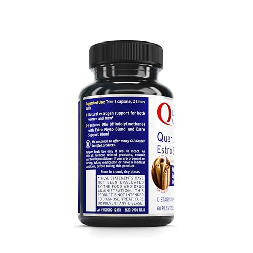 QNL Quantum Estro Support - Natural Hormone Supplement for Women & Men - Supports Men's & Women's Quantum Nutrition Labs
