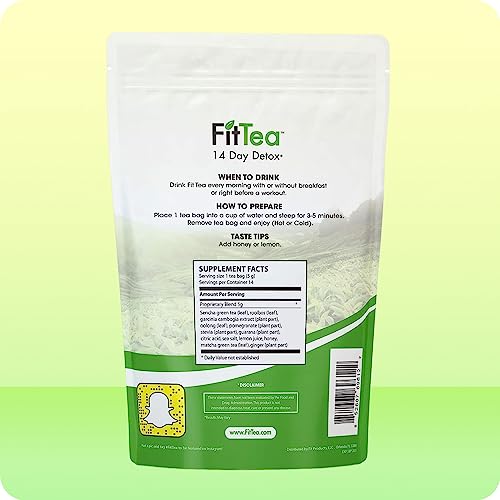 The ORIGINAL FitTea 14 Day Detox Tea for Weight Loss and Belly Fat - Detox Cleanse FitTea