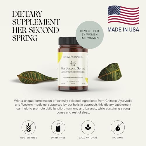 Fabulous Menopause Kit Supplements for Women. Black Cohosh, 60 Caps. Includes E-Book, Recipes Fabulous Menopause