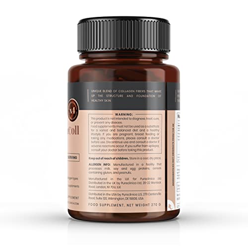 UltraColl Marine Collagen 1000mg x 180 tablets (6 months supply). The only patented anti-aging collagen types I, II, III, and VII. Pureclinica