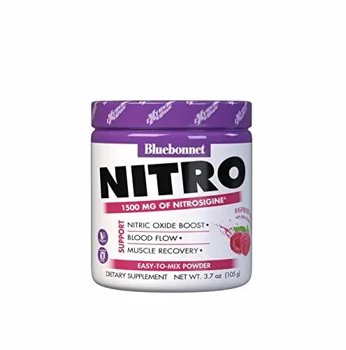 Bluebonnet Nutrition Extreme Edge Nitro Powder, Nitric Oxide Precursor, Increase Blood