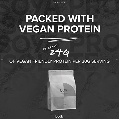 Bulk Soya Protein Isolate Powder, Vegan Protein Shake, Chocolate, 1 kg Bulk