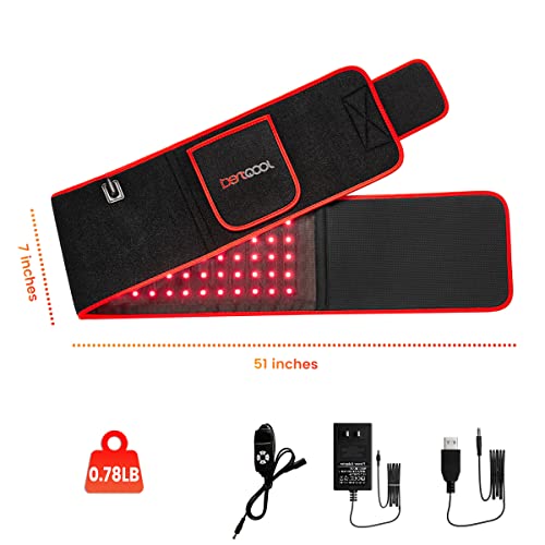 Bestqool Red Light Therapy Belt, Near Infrared Light Therapy & Red Light Therapy for Body Bestqool
