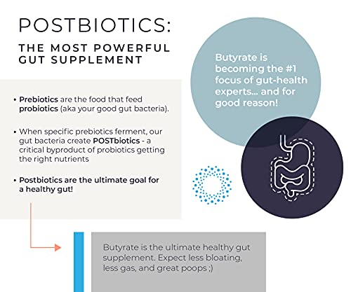 BodyBio Butyrate with Calcium & Magnesium - Supports Healthy Digestion, Gut & Microbiome BodyBio