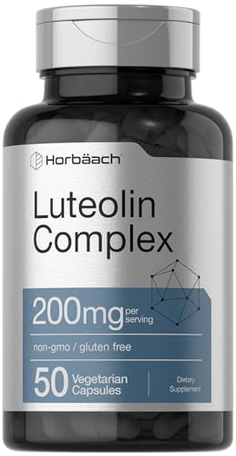 Luteolin Complex with Rutin | 50 Capsules | Vegetarian, Non-GMO & Gluten Free Flavonoid 