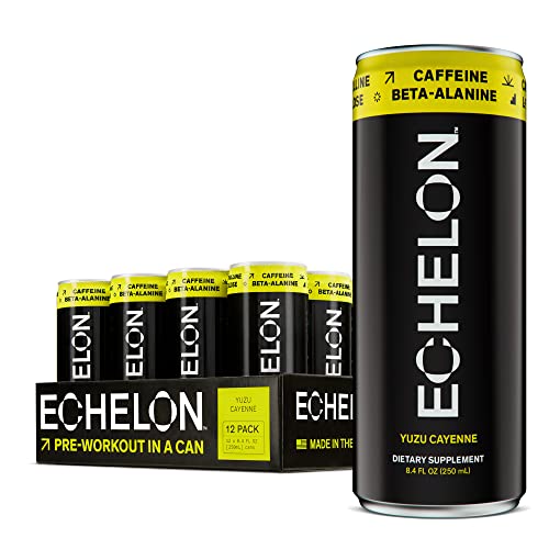Echelon Pre-Workout Energy Drink - 12-Pack, Yuzu Cayenne - Peak Performance