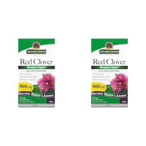 Nature's Answer Red Clover (Trifolium Pratense) | Ideal for Menopause | Full Spectrum Herb Organic