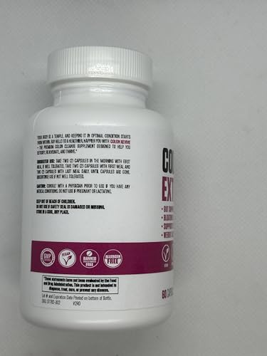 Colon Revive Extra Strength | #1 Rated Colon Cleanse & Detox Supplement | Digestive Support EPN Supplements