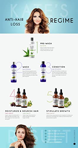 Kate Blanc Cosmetics Organic Castor Oil (4oz). 100% Pure, Cold Pressed, Hexane Free in a Glass Bottle Kate Blanc Cosmetics