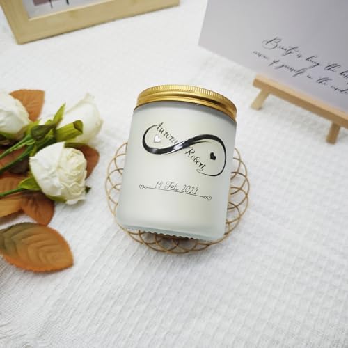 KKUUOO Valentine’s Day Scented Candle,Romantic Jar Candle Gift for Him Her,Valentine’s Day Gifts