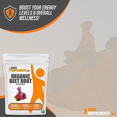 BULKSUPPLEMENTS.COM Organic Beet Root Powder - Beet Powder Organic, Beetroot BULKSUPPLEMENTS.COM