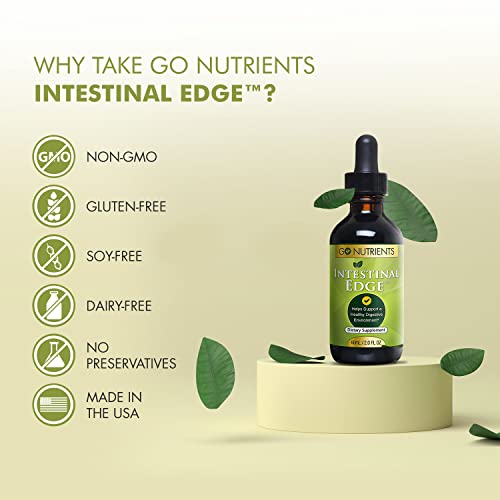Go Nutrients Intestinal Edge Gut Detox Cleanse for Humans: Enhance Digestive Go Nutrients