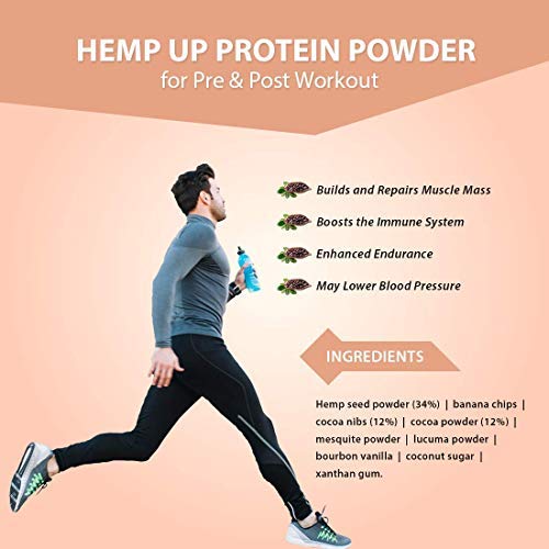 Canah Hemp Up Organic Protein Shake Powder – Muscle gain & Boost up Immune System, HEMP UP!