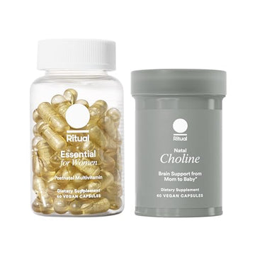 Ritual Postnatal Mom-to-Baby Set, Postpartum Multivitamin and Natal Choline Supplements