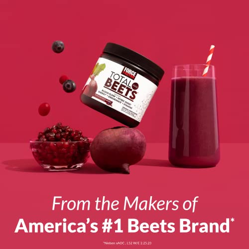 FORCE FACTOR Total Beets Beet Root Powder with Energy, NO3-T Nitrates to Support