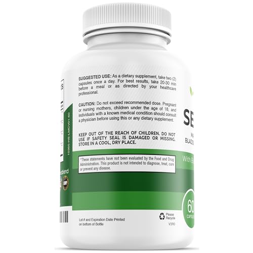 healblend Organic Irish Moss, Bladderwrack, Burdock, & BioPerine - 1405mg with Black Pepper