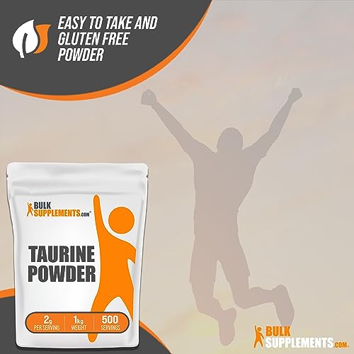 BULKSUPPLEMENTS.COM Taurine Powder - Taurine Supplement, Taurine 2000mg BULKSUPPLEMENTS.COM