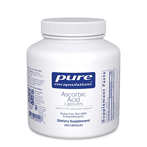 Pure Encapsulations Ascorbic Acid Capsules | Vitamin C Supplement
