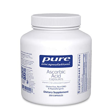 Pure Encapsulations Ascorbic Acid Capsules | Vitamin C Supplement