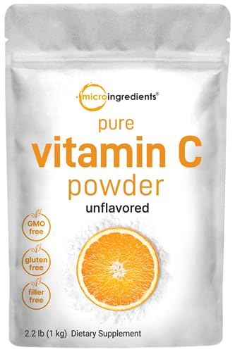 Micro Ingredients Pure Vitamin C Crystal Powder (Water Soluble Vitamin C 1000mg 