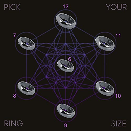 Genuine Magnetic Hematite Rings, 3 Rings in Each Order, Black Hematite Ring LUXSTRA