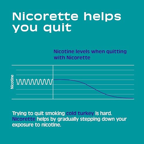 Nicorette 4 mg Mini Nicotine Lozenges to Quit Smoking - Mint Flavored Stop Nicorette