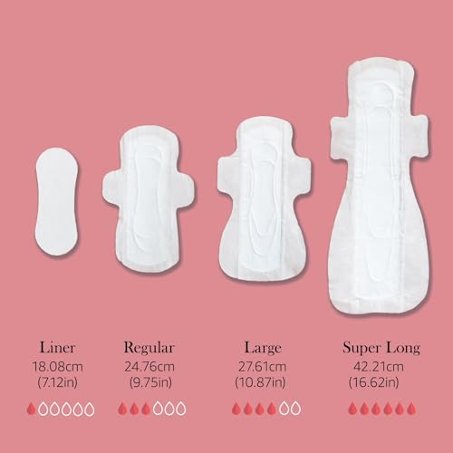 Livlit Ultra Thin Panty Liners Sanitary Pads, 100% Certified Organic Cotton from Texas, Light Absorbency