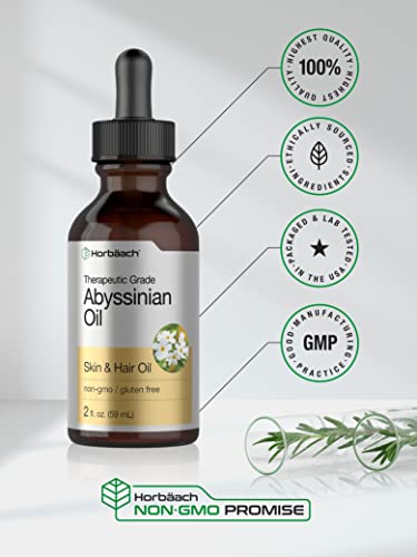 Abyssinian Oil 4 fl oz | Hair and Skin Oil | 2 Pack of 2oz | Paraben, SLS and Fragrance Free