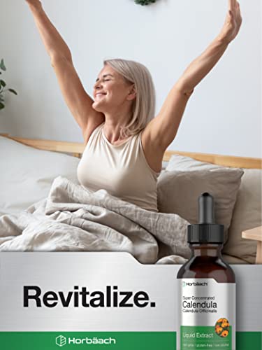 Calendula Extract Tincture | 2 fl oz | Vegetarian, Non-GMO, Gluten Free Liquid Supplement Horbäach