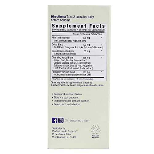 her own Cleanse, Gentle Detox, Supports Healthy Gut, Ocean Algae Cleanse, Prebiotic/Probiotic Blend her own