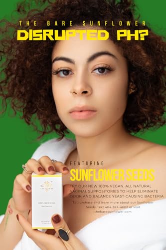 Sunflower Seeds - Vegan Vaginal Suppositories The Bare Sunflower