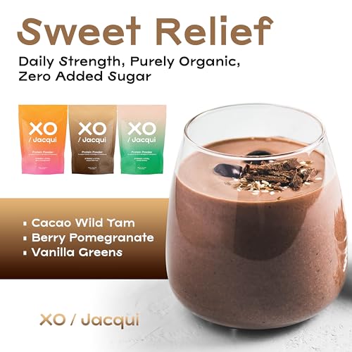 Organic & Vegan Protein Powder for Women Cacao-Chocolate Wild Yam – Delicious Protein Powder XO Jacqui