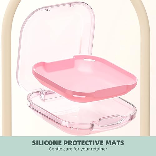 OFIDUS Retainer Case, Aligner Case with Silicone Protection Pad, Compact Orthodontic OFIDUS