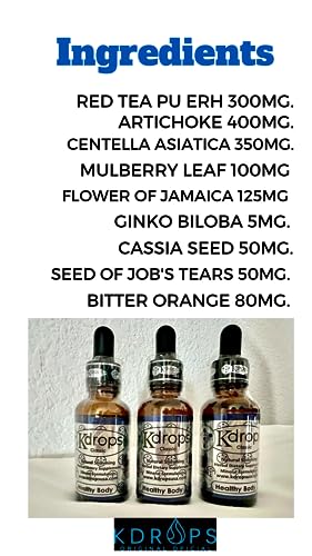 KDROPS CLASSIC - Powerful Fat Burner, Liquid Drops - 3 Month Treatment (Pack of 3)