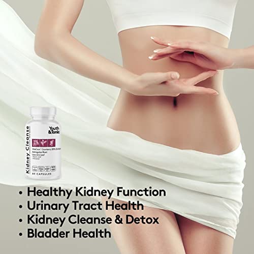 Youth & Tonic Kidney Cleanse Detox for Residual Metabolic Waste & Excess Body Water